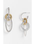 John Hardy Oval Hoop Earrings - Lyst