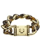 Michael Kors Acetate Tortoise Chain Link Bracelet - Lyst