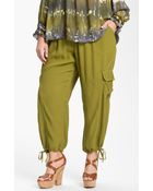 Xcvi Wearables Sequoia Crop Cargo Pants - Lyst