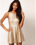 Tfnc Tfnc Sequin Prom Dress - Lyst