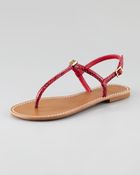 Tory Burch Alfie T-Strap Thong Sandal - Lyst