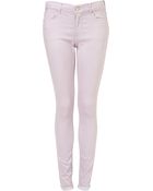 Moto Moto Purple Glitter Leigh Jean - Lyst