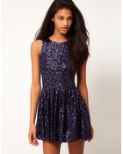 Tfnc Tfnc Sequin Prom Dress - Lyst