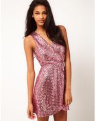 TFNC Tfnc Dress Cross Front in Sequin - Lyst