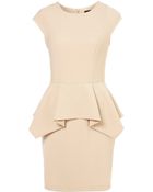 Topshop Peplum Pencil Dress - Lyst