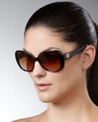 Tory Burch Tortoise Butterfly Sunglasses - Lyst