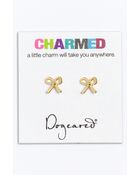 Dogeared Charmed Bow Stud Earrings - Lyst