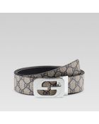 Gucci Reversible Belt with Interlocking G Buckle - Lyst