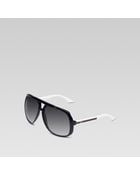 Gucci Large Aviator Sunglasses - Lyst