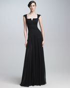 Zac Posen Bonded Jersey Gown - Lyst