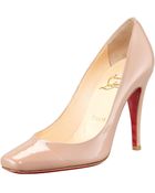 Christian Louboutin Particule 100m Patent Leather Pumps - Lyst