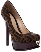 Fendi Monogram Pump - Lyst