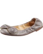 See By Chloé Zipper Bow Ballerina Flat - Lyst