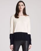The Row Cashmere Colorblock Knit Sweater - Lyst