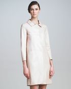 Piazza Sempione Three quarter sleeve Leather Coat - Lyst
