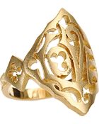 Cathy Waterman Gold Love Ring - Lyst