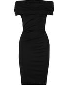 Donna Karan New York Draped Crepejersey Dress - Lyst