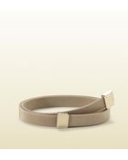 Gucci Skinny Metallic Belt with Interlocking Buckle - Lyst