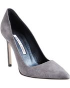 Manolo Blahnik Suede Bb Pumps - Lyst