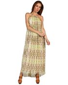 Tibi Layla Ikat On Silk Chiffon Long Dress - Lyst