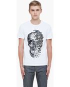 Alexander McQueen White Ivy Skull Tshirt - Lyst