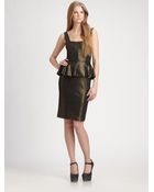 Alice + Olivia Dahlia Peplum Dress - Lyst