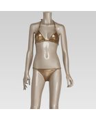 Gucci Triangle Top Bikini with Horsebit Detail - Lyst