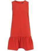 Topshop Drop Waist Shift Dress - Lyst