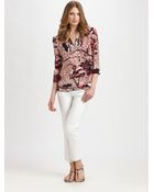 Tory Burch Printed Silk Tunic - Lyst