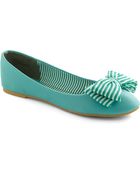ModCloth Sail Bow Flat - Lyst