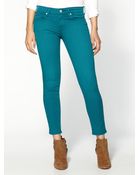 7 For All Mankind Crop Skinny Jeans - Lyst