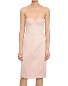 Jil Sander Bonded Stretch Techno Satin Dress - Lyst