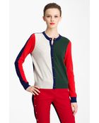 Kenzo Colorblock Cashmere Cardigan - Lyst