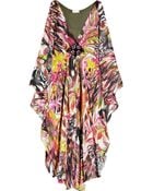 Emamó Giungla Embellished Silkchiffon Kaftan - Lyst