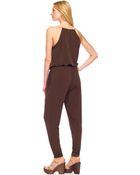 Michael Kors Draped Halter Jumpsuit - Lyst
