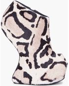 Giuseppe Zanotti Leopard Calfhair Jem Wedges - Lyst
