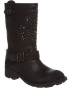 Ash Spirit Studded Biker Boots - Lyst