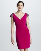 Notte By Marchesa Cap Sleeve Cocktail Dress - Lyst