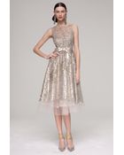 Oscar de la Renta Beaded Dress - Lyst