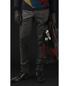 Burberry Prorsum Wool Tweed Skinny Fit Trousers - Lyst