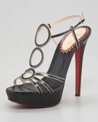 Christian Louboutin Troisronds Leather Sandal - Lyst