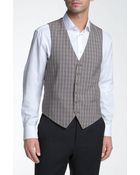 John Varvatos Gibson Plaid Vest - Lyst