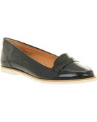 Office Entity Loafer Navy Patent - Lyst