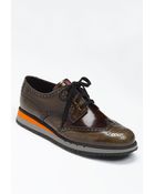 Prada Sport Sole Wingtip - Lyst