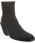 Ann Demeulemeester Side Zip Ankle Boot - Lyst
