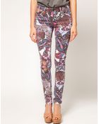 Asos Skinny Jeans in Butterfly Print 4 - Lyst