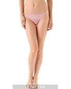 DKNY Lovely Lacey Tanga - Lyst