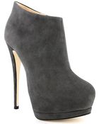 Giuseppe Zanotti Suede Platform Bootie - Lyst