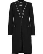 Just Cavalli Militarystyle Crepe Coat - Lyst