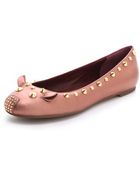 Marc By Marc Jacobs Studded Mouse Flats - Lyst